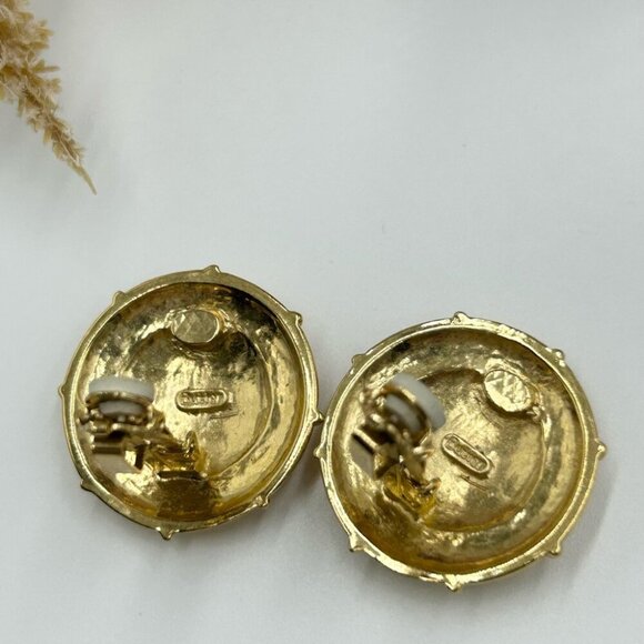 Vintage Butler Rhinestone and Enamel Starfish ClipOn Earrings - Picture 5 of 6